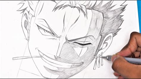 How to Draw - Zoro in 10 minute || pencil Sketch Tutorial - YouTube