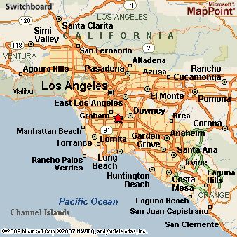 Lynwood, California Area Map & More