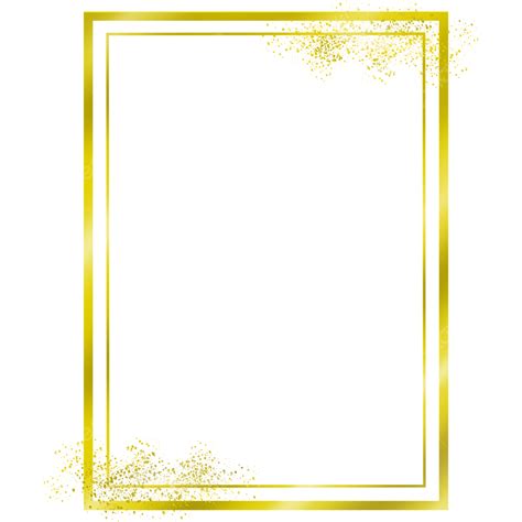 Golden Rectangular Frame, Gold, Rectangle, Rectangular Frame PNG ...