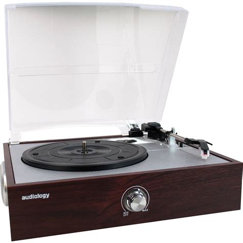 Audiology 3 Speed USB Turntable with Built-In AU-RPUSB-550W B&H