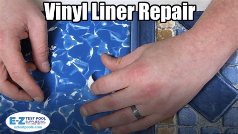 How to Repair/Patch a Leaking Vinyl Liner Pool - YouTube