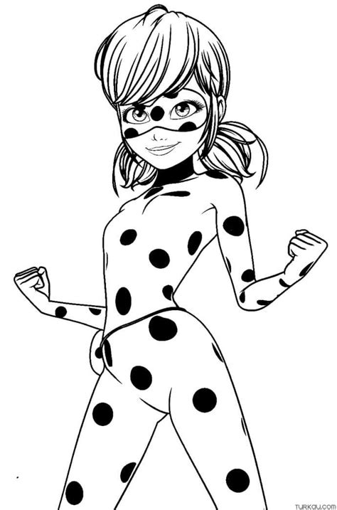 Cartoon Miraculous Ladybug Coloring Page » Turkau