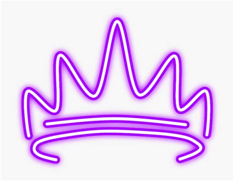 Glowing Neon Crown Png, Transparent Png - kindpng