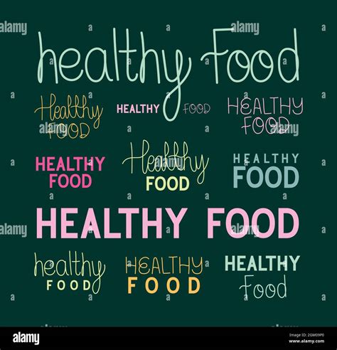 healthy food quotes Stock Vector Image & Art - Alamy