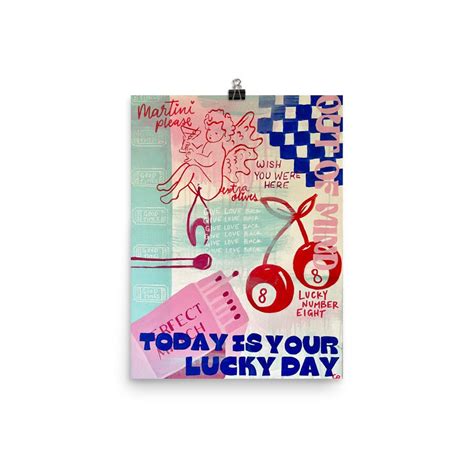 Lucky Day Poster - Etsy