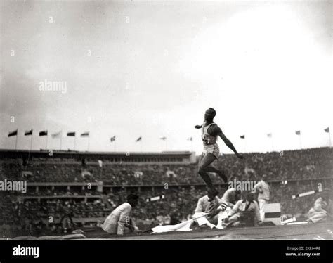 Jesse Owens at the 1936 Olympics in Berlin, Germany Stock Photo - Alamy