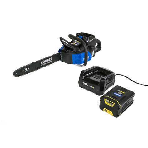 Kobalt 80-volt 18-in Battery 2 Ah Chainsaw (Battery and Charger ...