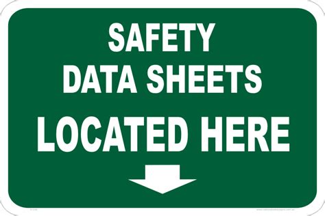 Material Safety Data Sheet Sign