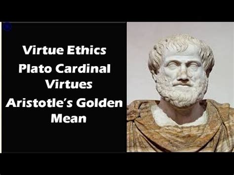 Virtue Ethics: Plato's cardinal virtues, Aristotle's Golden mean - YouTube