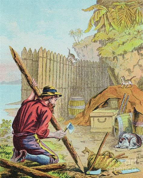 Book Illustration Of Robinson Crusoe #2 by Bettmann