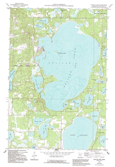 Pelican Lake topographic map, MN - USGS Topo Quad 46094e2