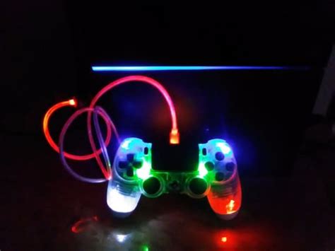 PlayStation 4 wireless controller MOD LED lights Clear