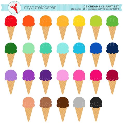 Colorful Ice Cream Clipart | ubicaciondepersonas.cdmx.gob.mx