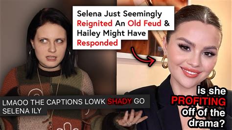 Did Selena Just Reignite Feud With Hailey On Instagram...? - YouTube