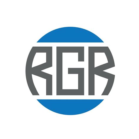 RGR letter logo design on white background. RGR creative initials ...