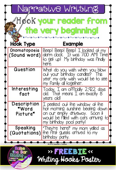 Examples Of Hooks For Lesson Plans