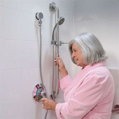 Handheld Shower Kit with Glide Bar for Freedom Showers, height adjustable