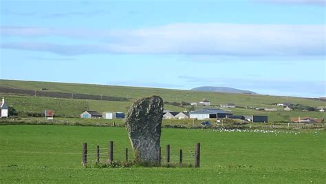 Aerial View Of The Callanish Standing Stones, Callanish, Isle Of Lewis ...