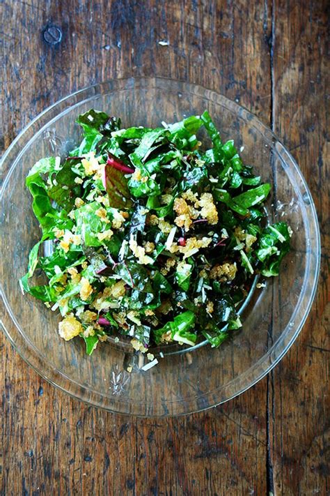 Swiss Chard Salad with Parmesan & Bread Crumbs | Alexandra's Kitchen