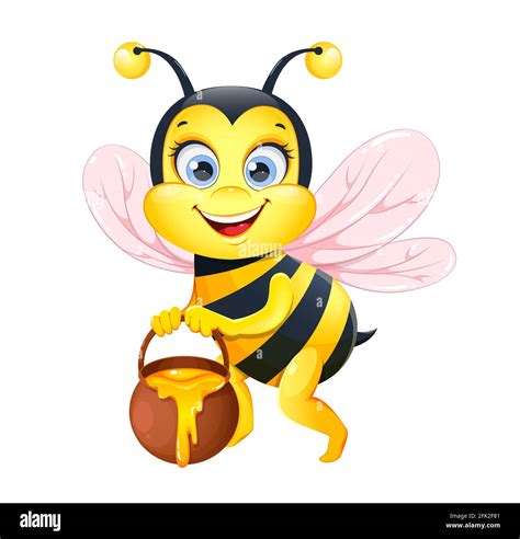 Cartoon honey bee hi-res stock photography and images - Alamy