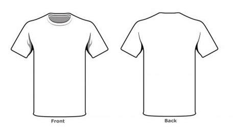 Printable Blank Tshirt Template – Thegreenerleithsocial.org