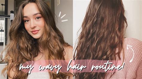 My Wavy Hair Routine! ♡ - YouTube