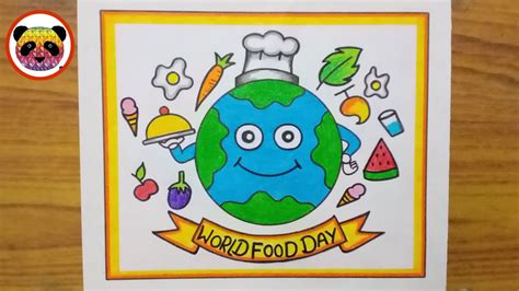 World Food Day Drawing / World Food Day Poster / Food Day Drawing ...