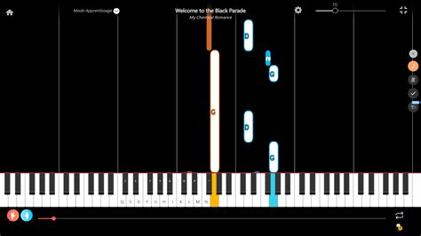 Welcome to the Black Parade - Piano Tutorial with Letter Notes - La ...