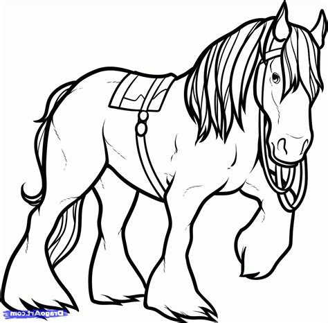 Friesian Horse Coloring Pages at GetColorings.com | Free printable ...