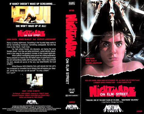 A Nightmare on Elm Street (1984) VHS cover | Nightmare on elm street, A ...