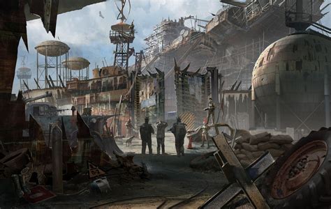 Village, Chen Liang | Post apocalyptic art, Apocalypse landscape, Post ...