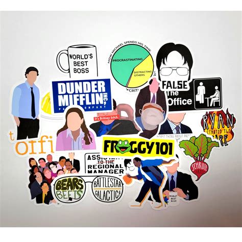 The Office Stickers the Office Tv Show the Office Gifts Lap - Etsy