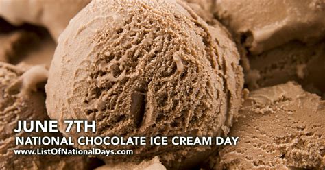 NATIONAL CHOCOLATE ICE CREAM DAY