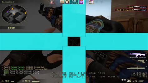 Huge crosshair and viewmodel 3k + 1 tap - YouTube