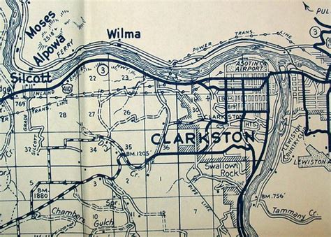 Asotin County WA 1952 | Map by Metsker's Maps. | Flickr