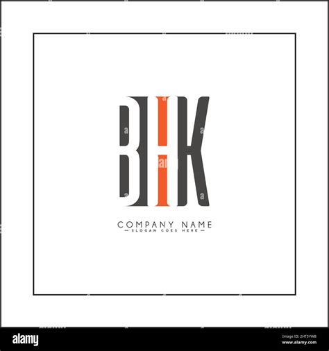 Bhk logo design hi-res stock photography and images - Alamy