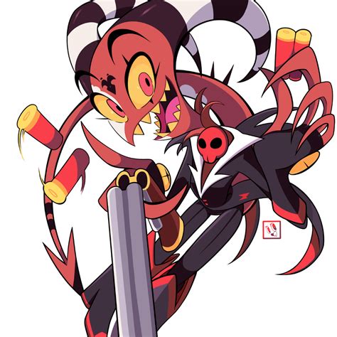 Helluva Boss Fan Art Blitzo : Verosika Mayday Helluva Vivziepop Hazbin ...