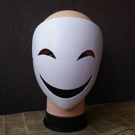 Cheap Full Face Halloween Mask Birthday Gift White Smile Mask Halloween ...