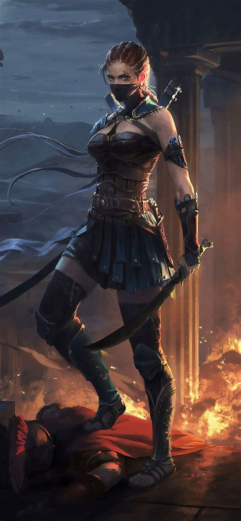 Ancient Warrior Girl iPhone XS MAX HD phone wallpaper | Pxfuel