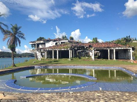 Pablo Escobar's ruined mansion is now a paintball venue | Daily Mail Online