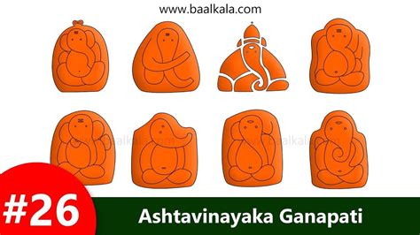 ️ How to Draw - Ashtavinayak Ganpati drawing - easy Lord Ganesha drawin ...