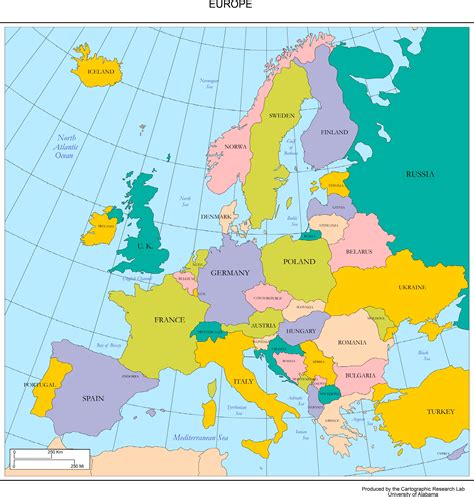 Europe Countries Map : Map of European countries in 2023 by GDP per ...