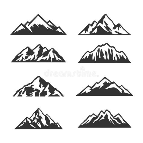 Mountain Shadow Clipart Black