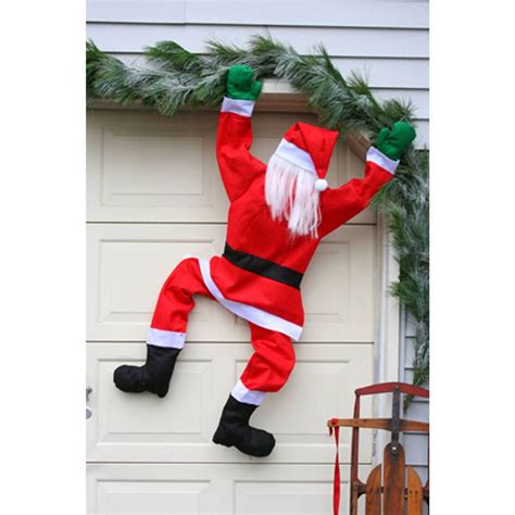 Climbing Hanging Santa Claus Clothes Christmas Ornament Home Xmas Decor 爆売り