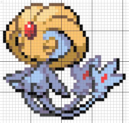 Uxie Pokemon Pixel Art Pattern | Pixel art pokemon, Pixel art pattern ...