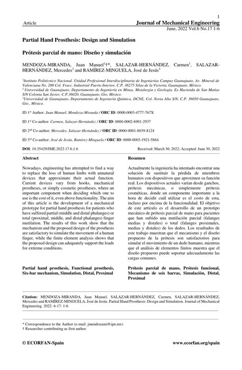 (PDF) Partial Hand Prosthesis: Design and Simulation