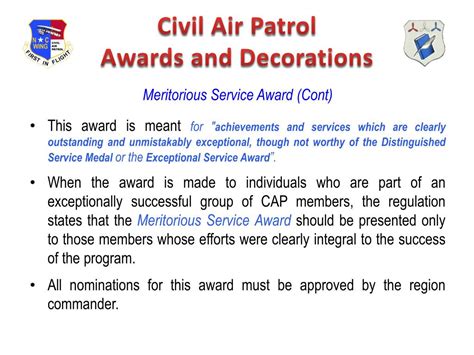 PPT - Civil Air Patrol Awards and Decorations PowerPoint Presentation ...