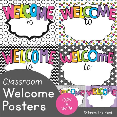 Classroom Welcome Displays — From the Pond