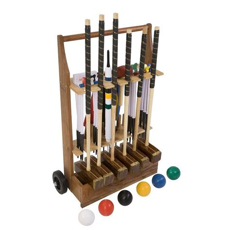 Croquet - A professional Croquet set with square head mallets | Tuin ...