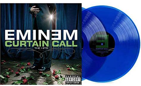 Eminem Curtain Call Limited Edition Translucent Blue 2XLP Vinyl Blue